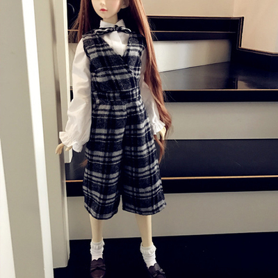taobao agent [Branci] BJD SD doll clothes 3 -point grid jacket 2017 summer new