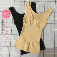 Đầm cotton nguyên chất kéo nữ cộng với nhung vest mùa đông Slim mặc áo cổ chữ V body định hình áo thun sưởi ấm vest ao thun ba lo nam nu