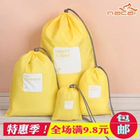 Портативная сумка для путешествий, водонепроницаемая система хранения, одежда, нижнее белье, мобильный телефон, комплект, в корейском стиле