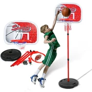 Ngoài trời thể thao trong nhà irons bóng rổ hộp chụp khung trẻ em có thể nâng bé lớn bóng rổ đồ chơi kệ