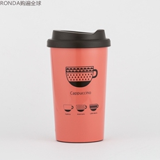 Термокружка 韩国jvr韩式创意304不锈钢保温杯茶杯咖啡杯学生水杯子380ml 多色