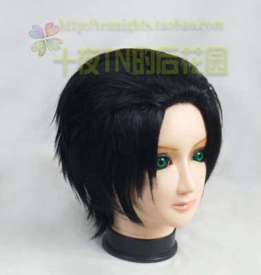 taobao agent Ten Night Tn Black Big Big Big COS Wig Cos Cosmetic Wigs can be added with hair films