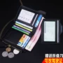 Ví nam ngắn thời trang kinh doanh lái xe giấy phép ví nam Hàn Quốc phiên bản của dây kéo sinh viên bình thường mặt cắt ngang thẻ ví gói thủy triều ví lạnh