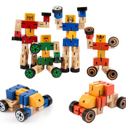 Transformers 3 với biến dạng robot người đàn ông xe con búp bê bằng gỗ búp bê trẻ em của cậu bé đồ chơi giáo dục