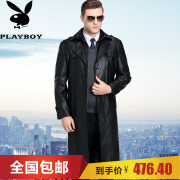 Playboy nam quần áo lông một người đàn ông da da trung niên da cừu mùa đông cộng với nhung áo khoác dày