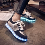 2018 mới ngụy trang thấp giúp LED đôi giày rạng rỡ đầy màu sắc