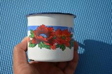 Стакан 怀旧收藏 8090年代 牡丹斗艳 老货 老搪瓷