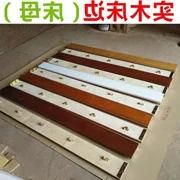 Tỉnh Giang Tây 1,5 mét loại giường phong cách nghệ thuật 2 người mà không cần hướng dẫn cài đặt khắc hiện đại Trung Quốc giường thông gỗ rắn
