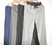 Pajama quần mùa xuân và mùa hè nam cotton đồ ngủ phần mỏng casual loose bông nhà cha mẹ quần buổi sáng quần quần jean nam ống suông
