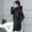Dày bông áo phụ nữ dài xuống áo khoác bông mùa đông Hàn Quốc ấm áp mỏng giảm béo kích thước lớn áo khoác trùm đầu chống mùa áo phao nữ dáng dài siêu nhẹ