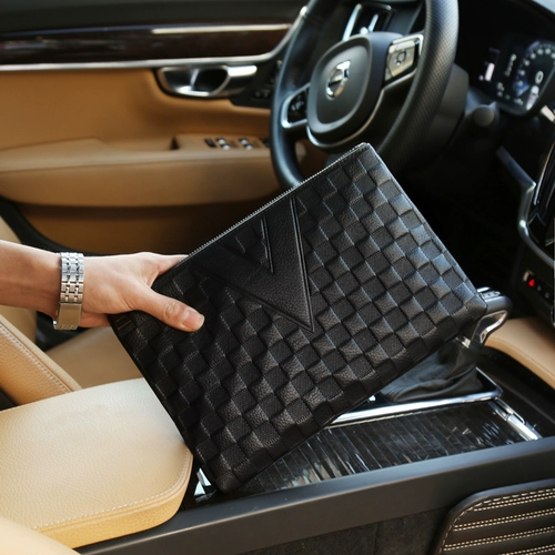 Большая маленькая сумка клатч для отдыха, бумажник, из натуральной кожи, коллекция 2023