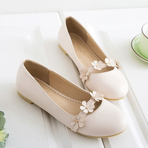 Японские свежие туфли, 2023, тренд сезона, в цветочек