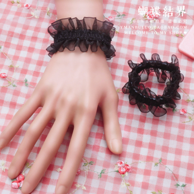 taobao agent Bowlated new product free shipping elastic hand ring two wrist decoration bracelet bracelets Japanese and Korean sweet female jewelry