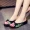 2018 mới mùa hè Bắc Kinh cũ giày vải thêu Baotou nhà một nửa dép nữ quốc gia mang dép thời trang và dép dép hermes nữ