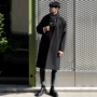 Áo khoác nam dài dày mùa đông áo len nam ifashion lỏng áo len áo khoác Hàn Quốc phiên bản của vai áo khoác nam có mũ