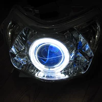 Xe máy Lifan LF125-9 150-9D Lắp ráp đèn pha lực mới Xenon Light Angel Devil Eye Lens đèn xe wave 110