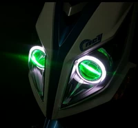 Đèn pha Sundiro Honda NS110R SDH110T-7 Đèn đôi Xenon ống kính thiên thần lắp ráp mắt quỷ - Đèn HID xe máy đèn xe jupiter