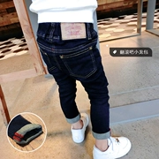 Quần jean bé trai 2 quần áo trẻ em mùa xuân và quần mùa thu quần jean trẻ em 3 quần trẻ em Quần Hàn Quốc 6 tuổi 5 thủy triều - Quần jean