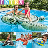 Intex, водная надувная игрушка, плавательный круг, увеличенная толщина, крокодил