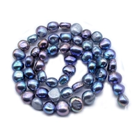 Жемчужина с горизонтальными отверстиями-черными 3-4 мм/около 65