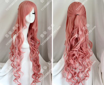 taobao agent Cosplay wigs of One Piece White Star Princess Mermaid Princess Smoke Pink long curly hair Big wavy fake hair
