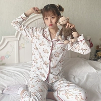 Японская зимняя пижама, кролик, хлопковый комплект, стиль Лолита, длинный рукав
