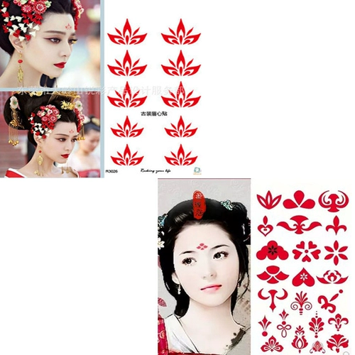 Бровь -Сердечная наклейка водонепроницаем