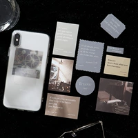 Прозрачный чехол для телефона, брендовые карточки, украшение, планировщик