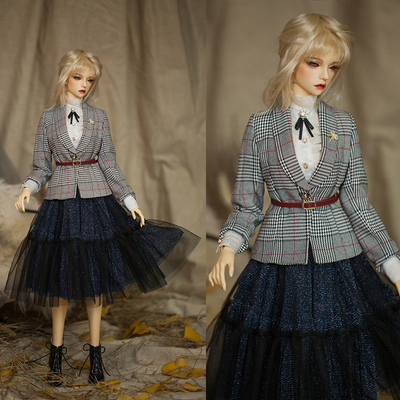 taobao agent Classic suit jacket, diamond, shirt, starry sky, skirt, children's clothing, scale 1:3