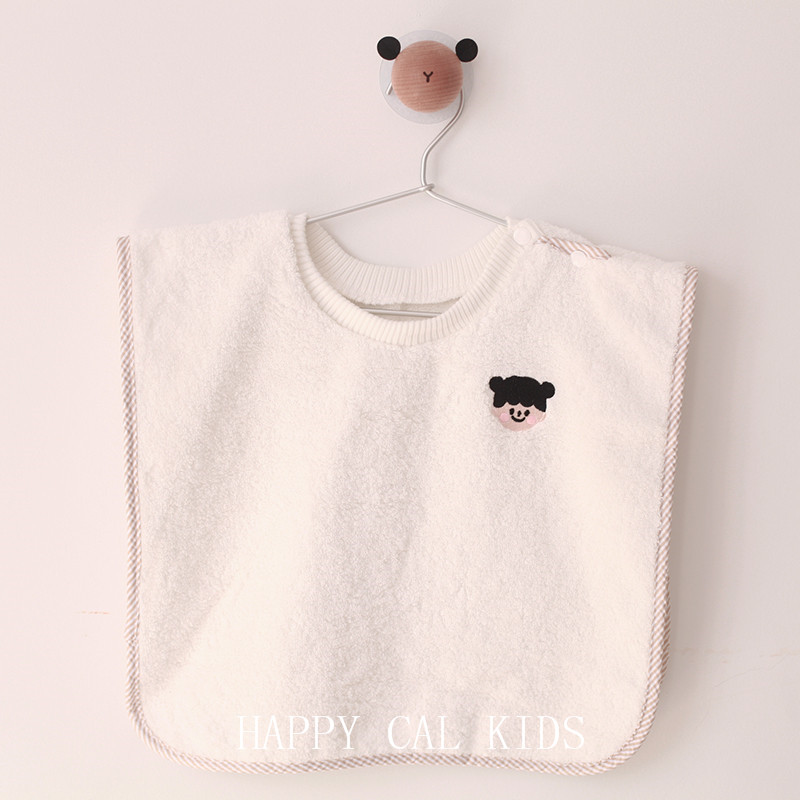 Girlscustomized the republic of korea ins children Embroidery Bib Wash and gargle Neckline Super soft  baby go out travel towel