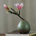bình gốm cắm hoa đào Đồ trang trí bàn trà, bình hoa nhỏ, trang trí nhà cửa, mini miệng thon cao cấp, văn phòng nghệ thuật cao cấp, cắm hoa phong cách Trung Hoa mới chậu hoa treo ban công Vase / Bồn hoa & Kệ