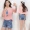 Mùa xuân và mùa hè mới cao eo lỗ quần short denim nữ Hàn Quốc phiên bản của thêu giản dị hoang dã hoang dã quần mỏng quần chân rộng