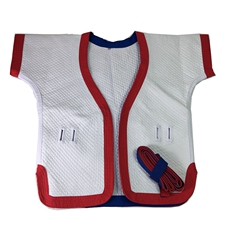 Форма для борьбы 传统中国式摔跤衣褡裢白色款加厚纯棉摔跤衣中式跤衣