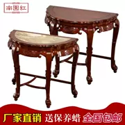 Bàn làm bằng gỗ gụ hình lưỡi liềm hình bán nguyệt bàn gỗ hồng mộc hình bán nguyệt bàn gỗ rắn bảng hiên nhà phong cách Ming vài trường hợp bàn tường kiểu Trung Quốc - Bàn / Bàn