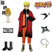 Naruto xoáy nước Trang phục cosplay Naruto áo choàng áo quần áo phù hợp với bộ quần áo anime COS - Cosplay