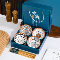 Классические 4 миски и 4 палочки для еды