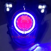 Áp dụng cho xe máy Longxin Jinlong 60 CR5 200 sửa đổi đèn mắt xenon đèn pha ống kính - Đèn HID xe máy
