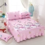 trẻ em tùy chỉnh cartoon bông bedspread giường váy một mảnh bìa giường bông 1,2m 1.51.8m ren khăn trải giường - Váy Petti váy giường đẹp	