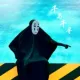 Anime của Hayao Miyazaki Spirited Away cos trang phục truyện tranh người đàn ông vô danh cosplay cùng Halloween trang phục trẻ em
