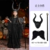 tranh halloween đơn giản Halloween Trẻ Em Trang Phục Cosplay Maleficent Phù Thủy Mẫu Giáo Trình Diễn Trang Phục Cô Gái Phù Thủy Đầm tranh halloween Trang phục haloween