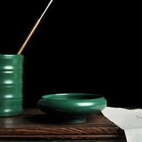 Changwuju Jingdezhen, Peacock Green Glaze, антикварная керамическая ручная ручка