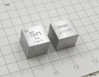 Металлический оловянный циклический таблица типа кубики кубики кубики высокая чистая оловянная цель 10 мм SN9999 Подземный мир