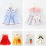 Cô gái ăn mặc mùa hè 2018 Hàn Quốc phiên bản của dây đeo công chúa váy nữ bé 3 tuổi trẻ sơ sinh 0-1 tuổi quần áo trẻ em váy cho bé gái 10 tuổi