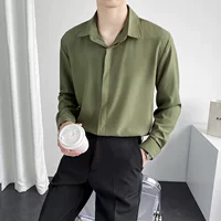 Армия зеленый без трассировки длинная рубашка