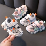 Детские дышащие туфли, нескользящая спортивная обувь для раннего возраста подходит для мужчин и женщин, белая обувь, мягкая подошва