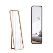 Gương gỗ nguyên khối đầy đủ Gương Bắc Âu đơn giản gương nhà treo sàn gương phòng ngủ treo tường gương lắp - Gương