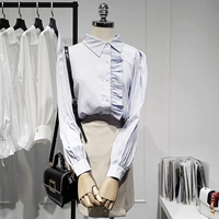 Осенняя дизайнерская модная рубашка, лонгслив, топ, коллекция 2021, тренд сезона