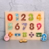 Bé mầm non Montessori nhận thức hình câu đố nắm bắt các tấm một lực lượng câu đố đồ chơi phát triển não 3 tuổi 2 Đồ chơi bằng gỗ