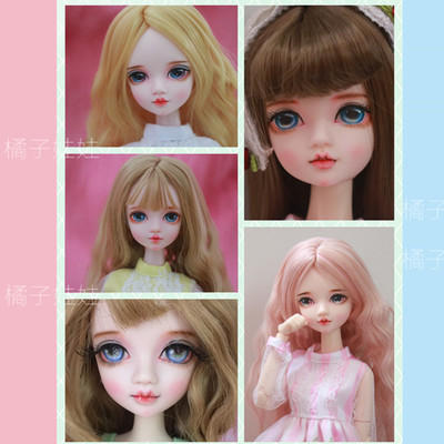 taobao agent Orange Makeup Drawing Eye Open Eyes Genuine White Muscle Core Foods, Moe Together, Hand -painted Personal Doll