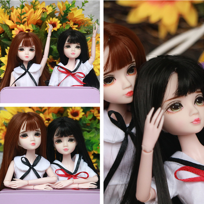 taobao agent Orange Drawing Eye Makeup Doll 16 Joint Sports Girl Gift Gift Princess Dolls Casual Fashion Doll